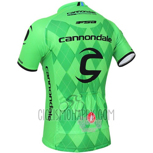 Cannondale Cycling Jersey Bib Short 2016 Men Short Sleeve Green